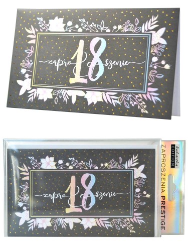 Zaproszenie ZP-009 Urodziny 18 (osiemnastka)