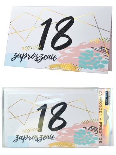 Zaproszenie ZP-010 Urodziny 18 (osiemnastka)