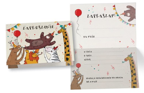 Zaproszenie ZZ-076 Zwierzęta
