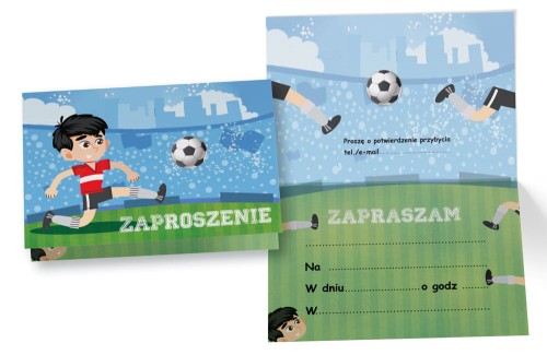 Zaproszenie ZZ-063 Chłopiec, piłka