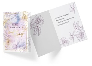 Karnet PR-248 Imieniny (kwiaty)