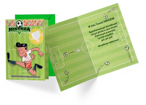 Karnet PR-408 Urodziny dziecięce (piłka)