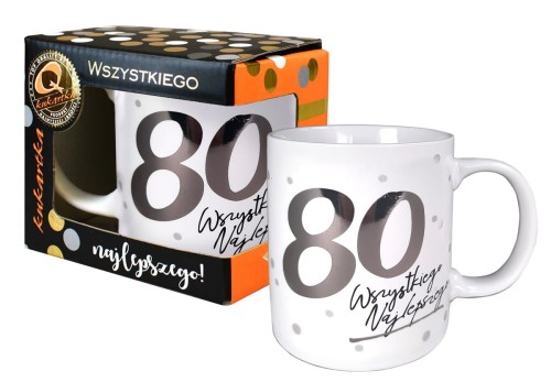 Kubek Premium Q 824 Urodziny 80