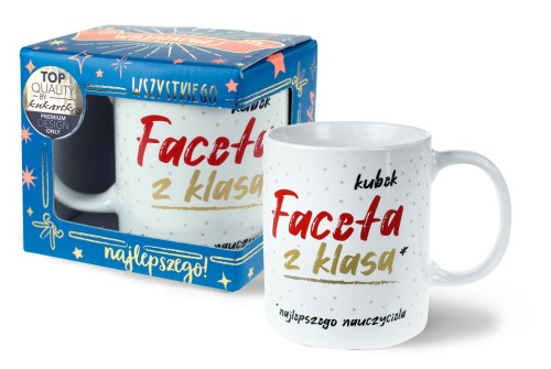 Kubek Premium Q 899 Facet z klasą (najlepszy nauczyciel)