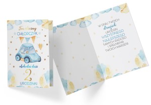 Karnet PR-320 Urodziny 2 (cyferki)