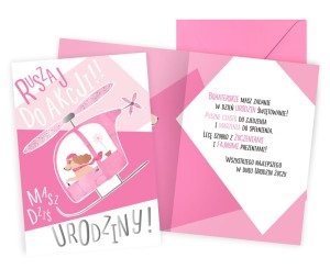 Karnet PR-501 Urodziny dziecięce (piesek-helikopter)