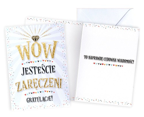 Karnet V-071 Wow! Jesteście zaręczeni