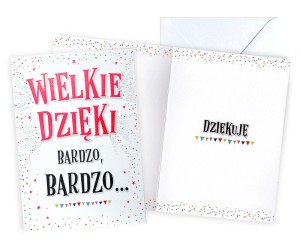 Karnet V-076 Wielkie dzięki