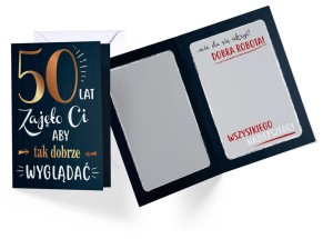 Karnet PR-107 Urodziny 50 cyfry