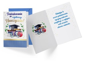 Karnet PR-423 Podziękowania dla Nauczyciela