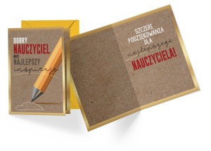 Karnet PR-424 Dla najlepszego Nauczyciela