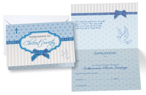 Zaproszenie ZZ-041 Chrzest