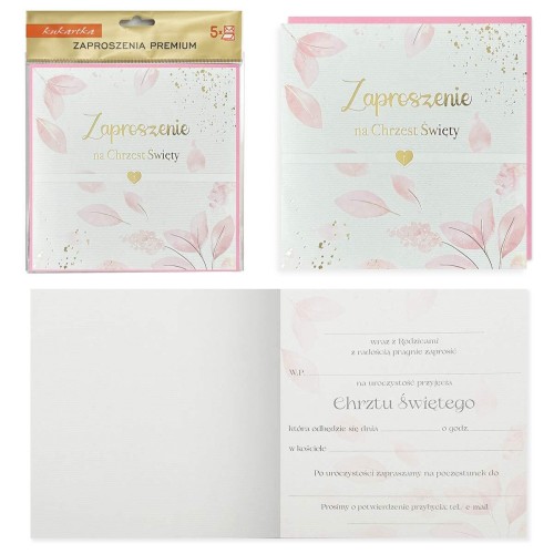 Zaproszenie PMZ-099 Chrzest