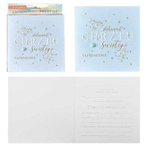 Zaproszenie ZP-047 Chrzest