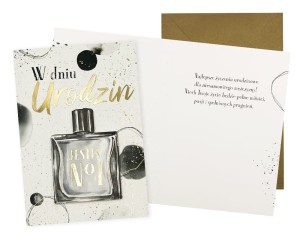 Karnet DK-1048 Urodziny (męskie, perfum)