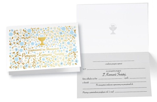 Zaproszenie PMZ-089 Komunia
