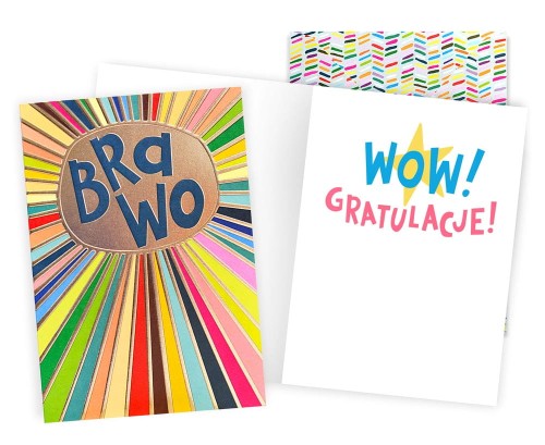 Karnet DKP-084 Brawo (gratulacje)