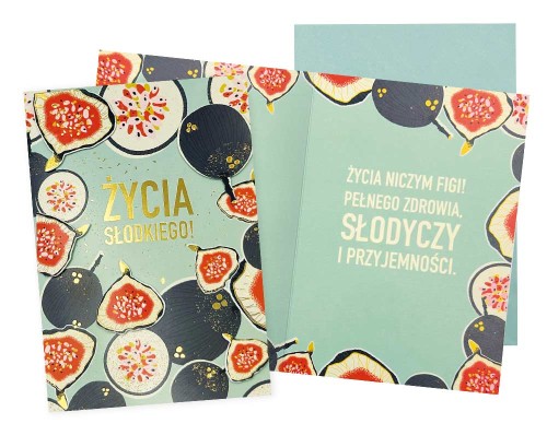 Karnet DK-1013 Życia słodkiego (figi)