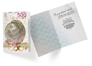 Karnet PP-2186 Urodziny (banknot 500)