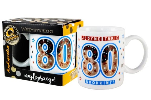 Kubek Premium Q 759 Urodziny 80