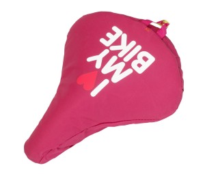 Pokrowiec i love my bike różowy