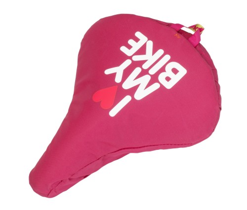 Pokrowiec i love my bike różowy