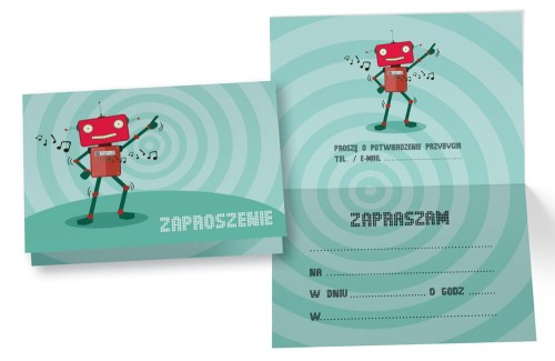 Zaproszenie ZZ-061 Robot