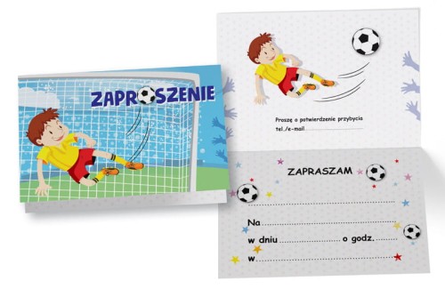 Zaproszenie ZZ-069 Piłkarz bramka