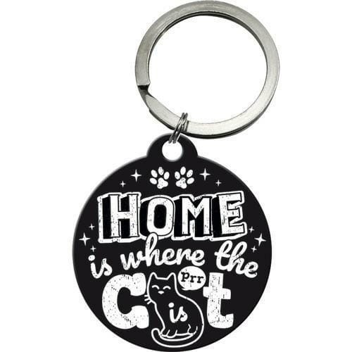 48042 Brelok do kluczy Home is Where cat