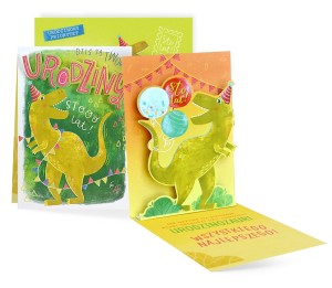 Karnet PU-019 Twoje urodziny (dinozaur)