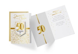 Karnet DK-810 50 Rocznica Ślubu