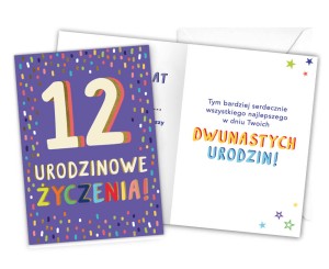 Karnet LKL-013 12. urodziny
