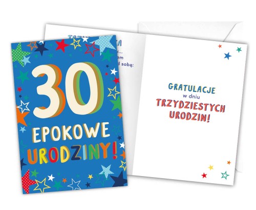 Karnet LKL-032 30. urodziny (męskie)
