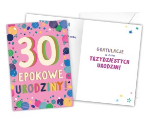 Karnet LKL-033 30. urodziny (damskie)
