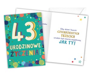 Karnet LKL-047 43. urodziny