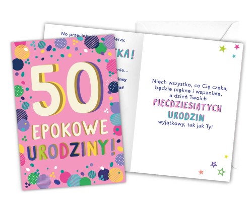 Karnet LKL-055 50. urodziny (damskie)