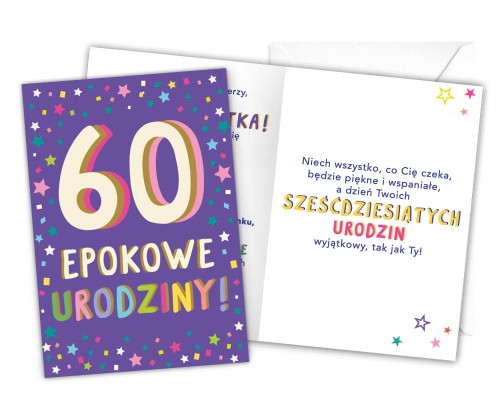 Karnet LKL-066 60. urodziny (damskie)