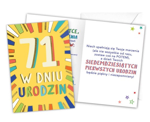 Karnet LKL-078 71. urodziny