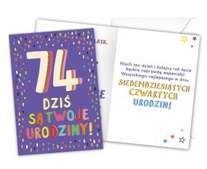 Karnet LKL-081 74. urodziny
