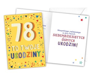 Karnet LKL-085 78. urodziny