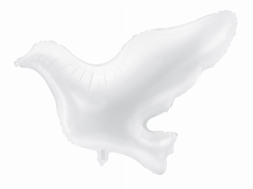 Balon foliowy Gołąb, biały, 77x66cm