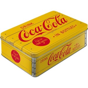 30725 Puszka Płaska Coca-Cola - Logo Yel Coca-Cola - Logo Yellow