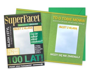 Karnet DK-1215 Urodziny (super facet, lusterko)