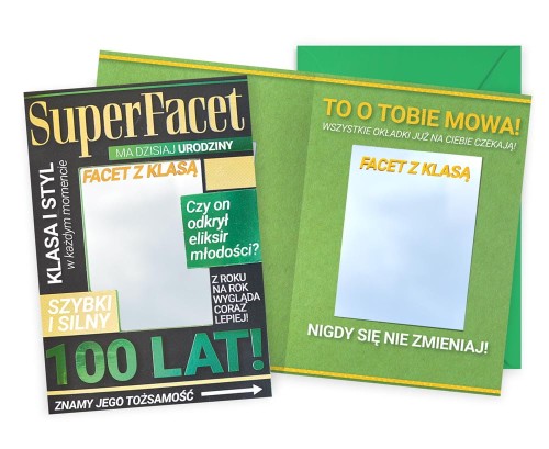 Karnet DK-1215 Urodziny (super facet, lusterko)