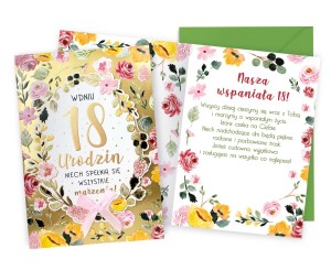 Karnet DK-903 Urodziny 18 (osiemnastka, cyfry)