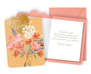 Karnet DK-1198 Urodziny (kwiaty)