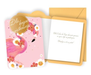 Karnet DK-1203 Ogólne (flaming, kwiaty)