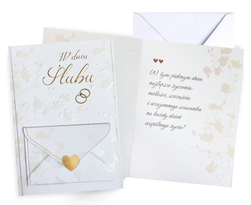 Karnet DK-1316 Ślub (koperta)