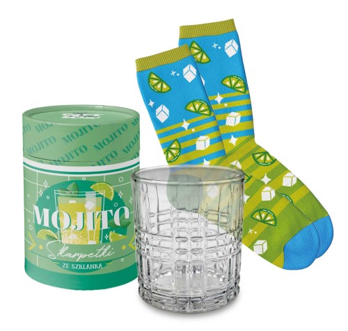 Skarpetki Gift Me Sox w szklance SWS-004 Mojito