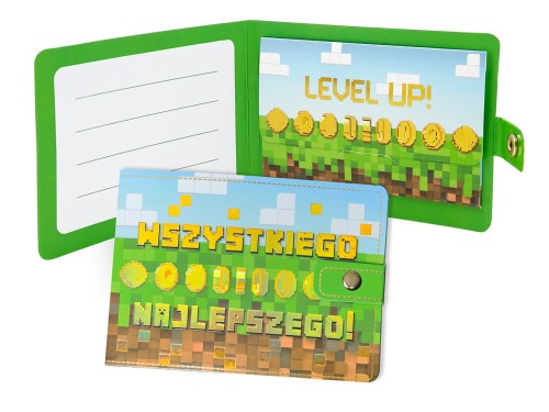 Portfelik POR-005 Wszystkiego najlepszego (minecraft)